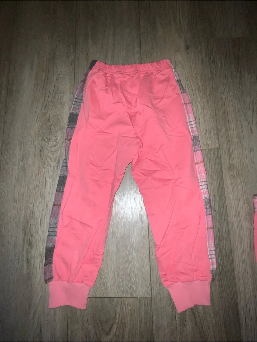 Amazon Kids Two-Piece Pink Plaid Hoodie & Joggers Set